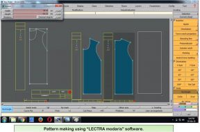 Pattern making using “LECTRA modaris” software